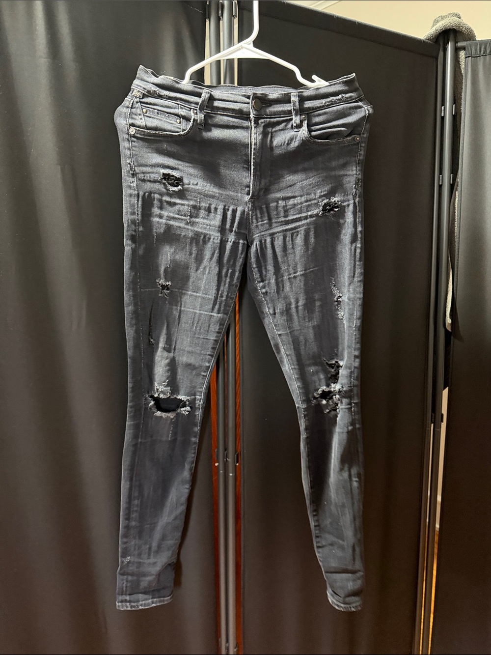 Citizens Of Humanity Black Distressed Skinny Jeans